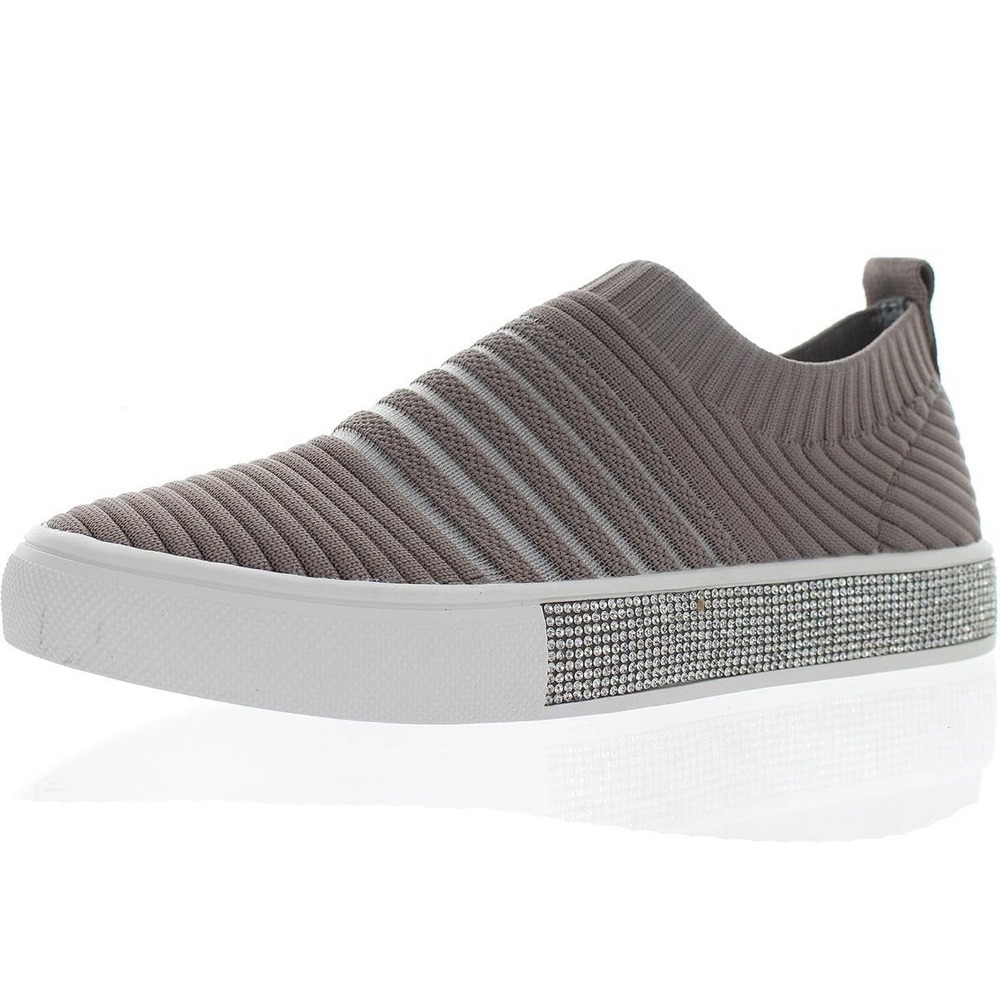 Bernie Mev Sneaker Slip On Iris Smoke Tan Womens 36 Size 5-5.5‎ Vegan New In Box